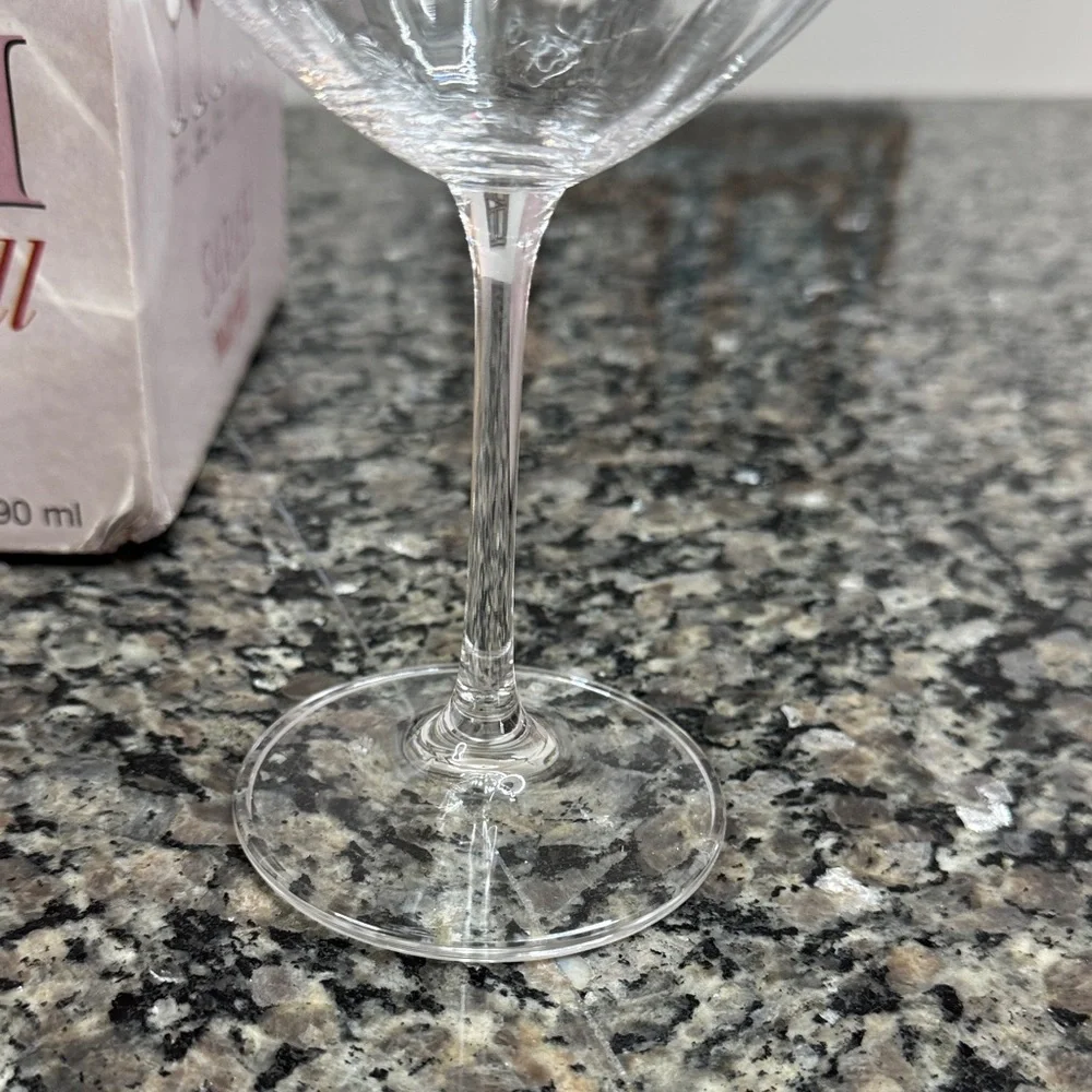 Sarah Waterfall Wine Glass Set - 6  Crystal NEW